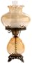 Amber Swirl Optic Shade Night Light Hurricane Table Lamp