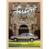 1982 RENAULT FUEGO Car & Driver Magazine Article by Renault