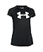 Under Armour Girls' Big Logo T-Shirt, Black (001), Youth Large