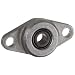 Spyraflo HF2-312-AF Aluminum Housing-Flange With a 5/16 inch Inner-Diameter, Self-Aligning, Delrin-AF Bearing