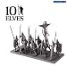 Kings Of War - Elves Spearmen Command Troop (10)_s-1
