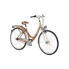 Ruhrwerk Damen Cityrad Alu Cyber, 7 Gang, SRAM R�cktrittbremsnabe, gefedert mit Nabendynamo, bright-gold 1/2 creme, Rahmenh�he  45 cm, Reifengr��e: 28 Zoll (71,1 cm)