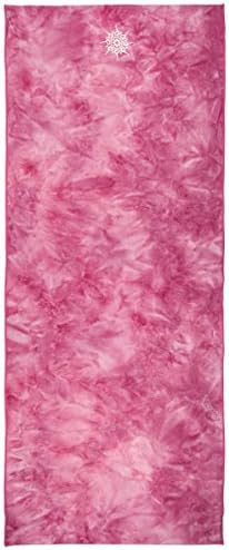 NamaSTAY Exercise Fitness Yoga Towel - Absorbent Microfiber Design That Attaches To Mats - Patented Non-Slip Design