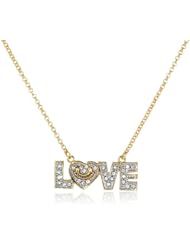 Juicy Couture Pave Love Wish Necklace, 16"