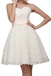 Sweetheart Lace Short   Ball Gown Bandage Dress/Bridesmaid Dress 