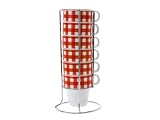 Present Time  Coffee set Picnic tower porcelain red  from Present Time UK