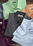 Big Mens 4.3 oz. 100% Cotton Poplin Wrinkle-Free Dress Shirt by TR Gold (Big & Tall and Regular Siz