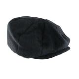 SOFT WOOL APPLE GATSBY CABBIE NEWSBOY CAP HAT * BLACK * Large / Extra Large