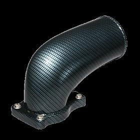 03-07 12V LargeMouth Stock Replacement Carbon Fiber Appearance Finish (aftermarket cooler) Ford Intake Manifold by CFM PLUS - The CFM + intake manifold flows 44% more than stock - proven to flow more air than the banks high ram intake and ats inake manifold.