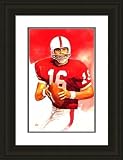 Framed Jim Plunkett Stanford Cardinal - Black Double Mat