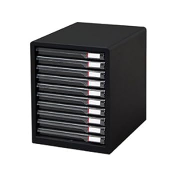 【クリックで詳細表示】Amazon ｜ アイリスオーヤマ レターケース ダークグレー スリム10段 W265×D350×H345mm L-10SR-DAGR/60196200 ｜ 書類トレー・レターケース