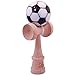 White & Black Soccer Ball Kendama And Extra String