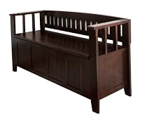 Big Sale Simpli Home AX2370 Acadian Collection 48-Inch Wide Entryway Bench, Rich Tobacco Brown, 1-Pack