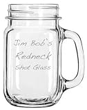 4 PAK: Personalized Redneck Shot Glass: Personalized with your name via Laser Etch 4 PAK: Personalized Redneck Shot Glass: Personalized with your name via Laser Etch