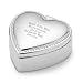 Personalized Silver Heart Jewelry Box Gift