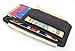 Printed grain cow hide leather money clip with magnet
