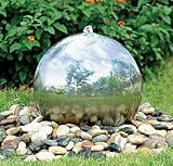 Heissner Stainless Steel Sphere Self Contained Water Feature