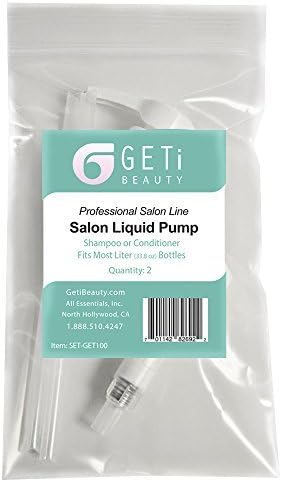 GETI BEAUTY Universal Pump for Liter Shampoo or Conditioner Bottle by Geti Beauty