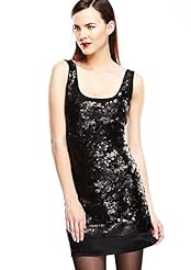Nylon/Polyester/Spandex Tank Sequined  Dress