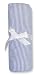 PINSTRIPE CRIB SHEET - BLUE