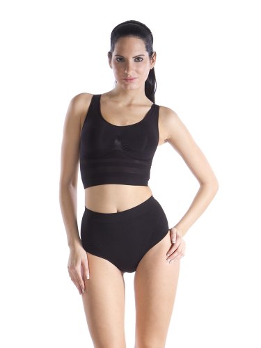 bellycloud Damen Korsage  figurformendes Bustier mit transparenten Zonen, Gr. 40/42 (L), S Preisvergleich