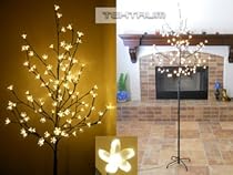 Big Sale Tektrum 6.5' Tall/108 Warm White LED Lighted Cherry Blossom Flower Tree for Christmas/Holiday/Party