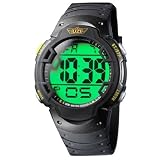 UZI Guardian Digital Watch with Rubber Strap - UZI-89-R