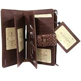 BROWN SUPER MULTI SECTIONED ORGANIZER WALLET