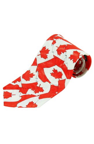 Canada Canadian Flag Necktie by Mystic Clothing, includes Gift Box and Neck Tie
