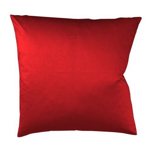 fleuresse Kissenbezug colours 9100-4580, 80x80 cm, Mako Satin, Farbe Dunkelrot, 100% Baumwolle, mit Rei&szlig;verschluss