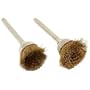 2 Brass Wire Cup Brushes Gunsmith Polish Rotary Tools