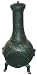 CGS 42-Inch Outdoor Chimenea with Verdigris Leaf Design