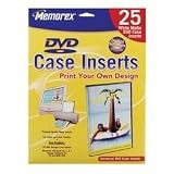 Memorex DVD Case Inserts White Matte - 25-Pack
