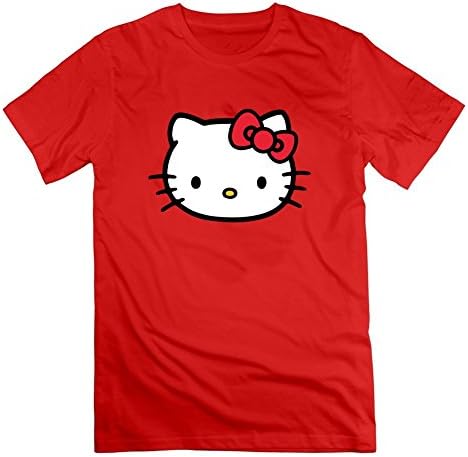 Hello Kitty Jpeg Red Different Customizable Popular T Shirt Xx-large Men