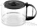 Kitchen & Housewares : Capresso 10-cup Glass Carafe w/Lid for #351/#451/#452/#453/#454: Black