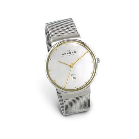 Skagen Men's 355LGSC Two-Tone Mesh Band Watch