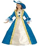 Dark Blue Lady Princess Dress Child Halloween Costume Size 8-10 Medium