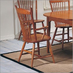 Chatham Furniture 65101A (Antique Black) Highland Road Cherry Thumb Back Arm Chair Finish: Antique B