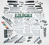 650 Piece Senior Mechanics Tool Set with Roller Bearing Tool Cabinet and Tool Chest