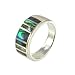  : STERLING SILVER ABALONE SHELL RING SIZE 8