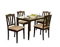 Target Marketing Systems 5 Piece Metropolitan Dining Set , Espresso