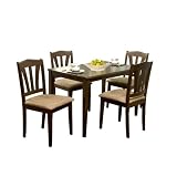 Target Marketing Systems 5 Piece Hamilton Dining Set , Espresso