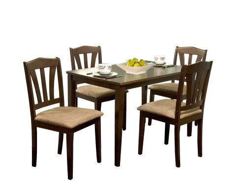 Target Marketing Systems 5 Piece Metropolitan Dining Set , Espresso