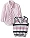 IZOD Baby Boy 3 Piece Sweater Vest and Pant Dresswear Set