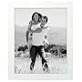 Malden Linear Wood 8x10 White Picture Frame