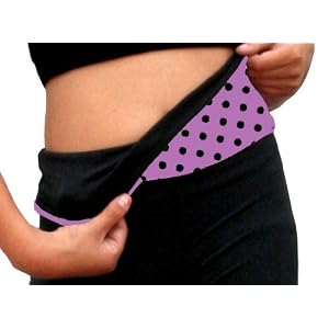 Buy Chloe Noel P01 Purple w  Black Dots Skate Pants with Foldover Waist - Adult Small