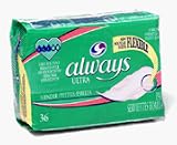 Always Slender Ultra Thin Maxi Pads With Wings - 36 Pads
