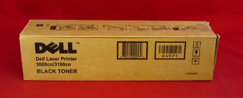 Genuine Dell 3000CN/3100CN Black (K4971)Toner 4k yield Per Unit