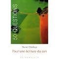 Pour une �criture du son