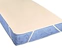 Biberna 808422-555-187 Molton Matratzenauflage 180 x 200 cm natur